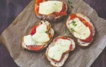 Recette : Tartine Mozzarella Légumes