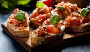 recette : Bruschetta de Légumes et Mozza