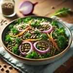 Recette : Salade de Lentilles et de Chou Frisé