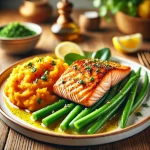 Recette : Saumon grillé et légumes